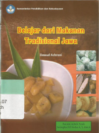 Belajar dari makanan tradisional  Jawa