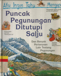 Puncak pegunungan di titipi salju